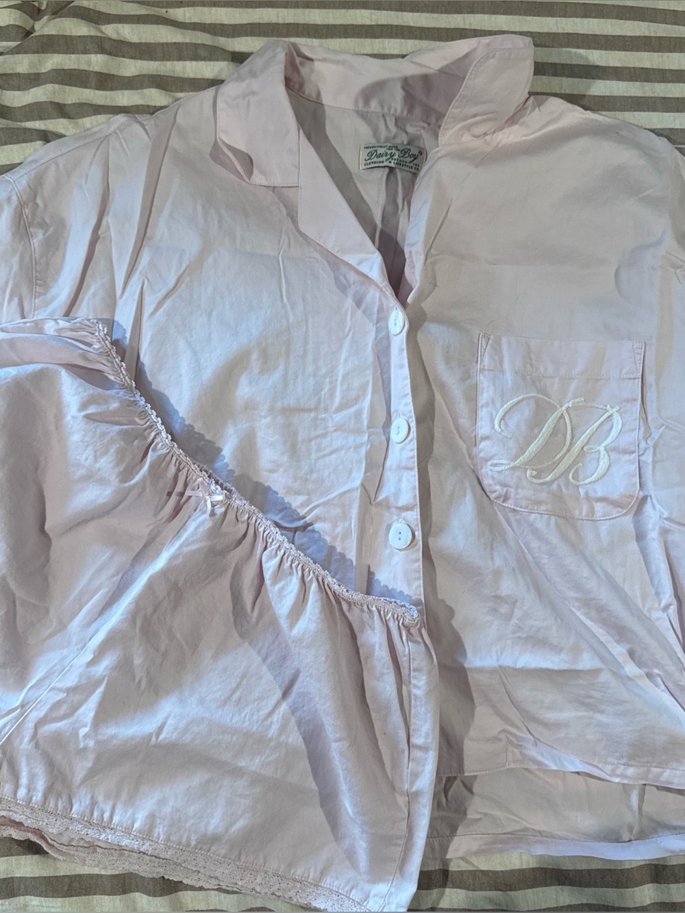 Dairy boy pj set! 🌸🥛 size small/medium 
Very rare!